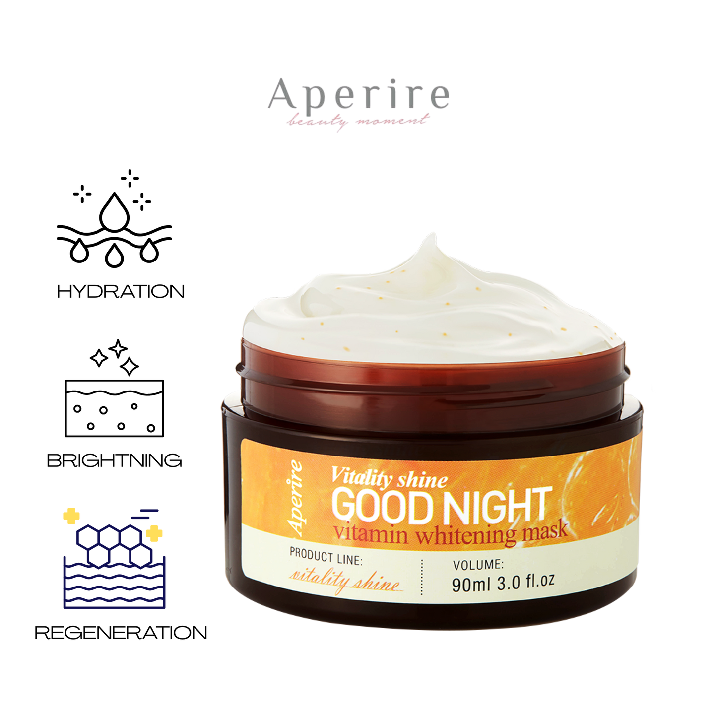 Aperire VITALITY SHINE GOODNIGHT MASK 