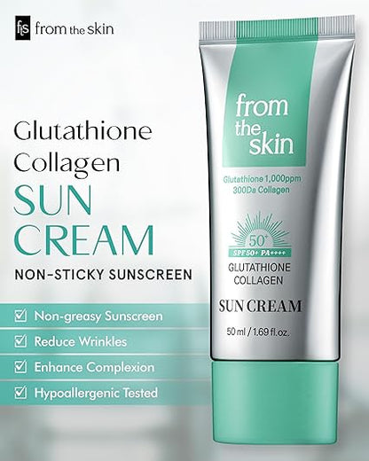 From the skin Glutathione Collagen Sun Cream SPF 50