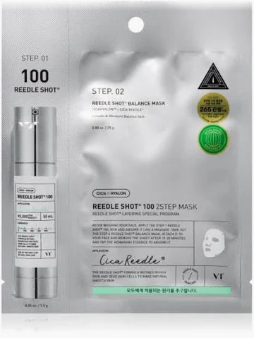 VT COSMETICS - MILD REEDLE SHOT 100 -2-STEP MASK (1ea)